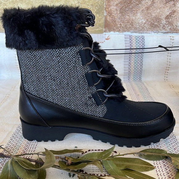 🖤 NEW JBU Lace Up Mid-Calf Winter & Cold Weather Boots — Women’s Size 8 🖤 - Picture 8 of 17